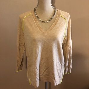 J. Crew Neon and Nude sweater